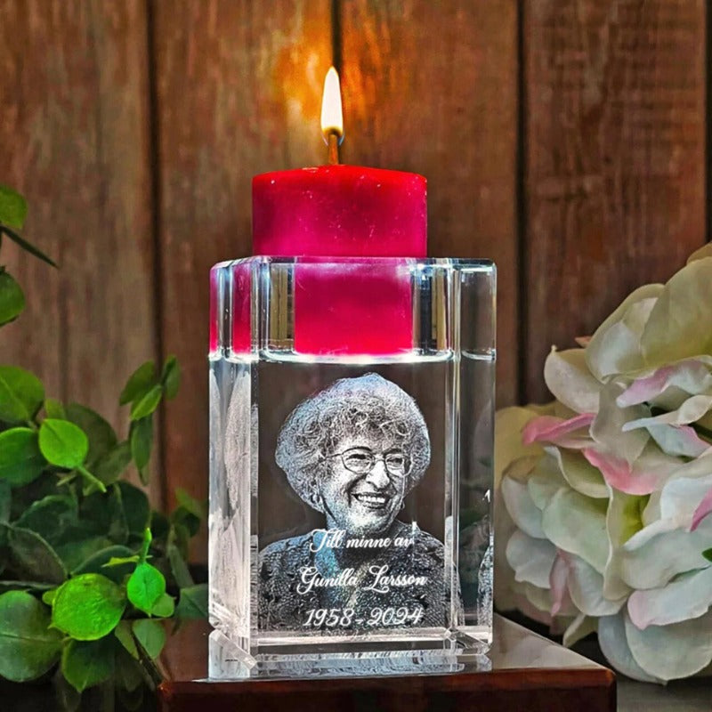 Fotokristal | Persoonlijke Kaarsenhouder